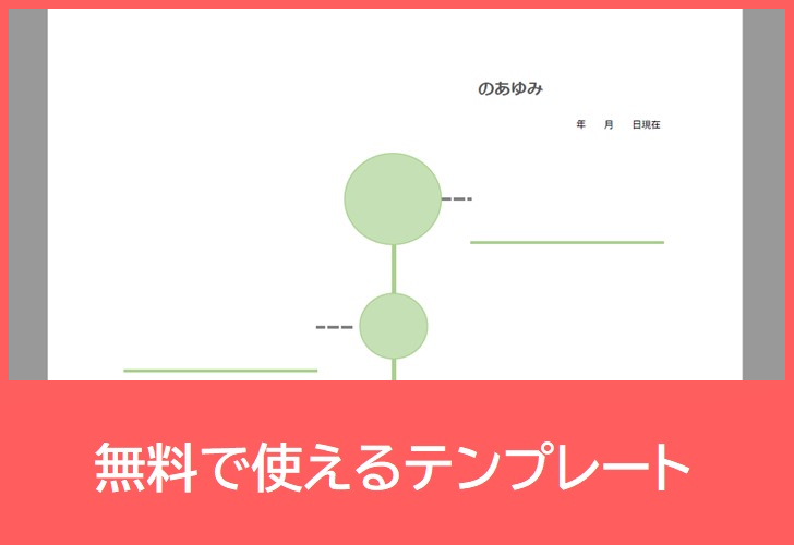 会社年表の無料テンプレートをダウンロード